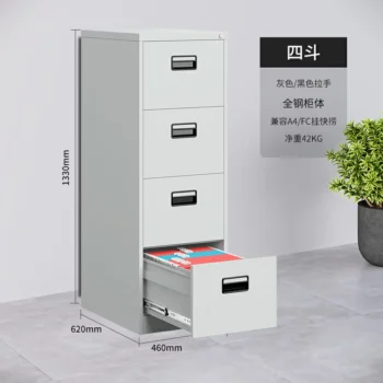 4-Drawer Steel Filing Cabinet - Image 4