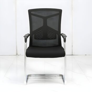 Ergonomic mesh office visitor seat