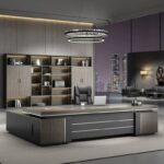 L-shaped 180cm executive desk
