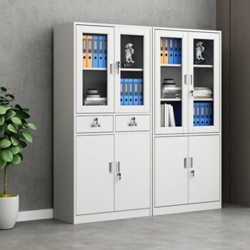2-Door Metallic Office Cabinet - Image 3