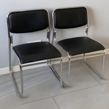 Chrome office guest chair - Image 2