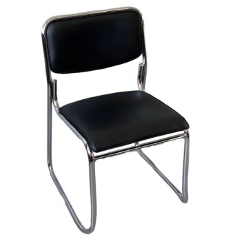Chrome office guest chair - Image 4