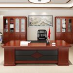Modern 1800mm office desk with drawers