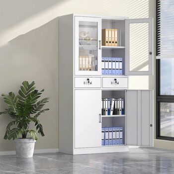 4-door office metallic storage cabinet