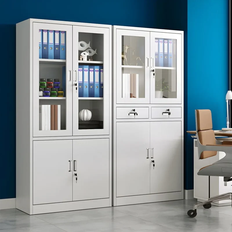 2-door metallic office cabinet