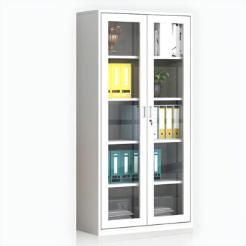 2 Door Full Glass Office Cabinet - Image 4