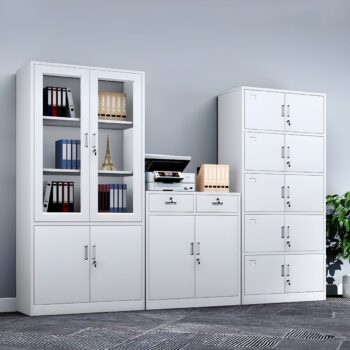 2-Door office metallic storage cabinet - Image 3