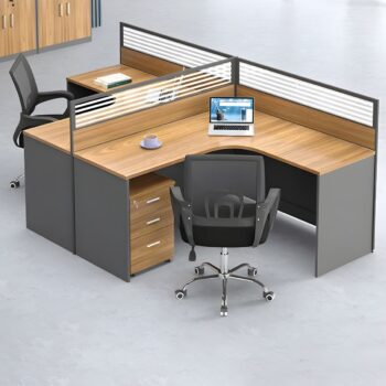 L-Shaped Modern Office Workstation - Image 2