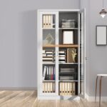 Full-Glass Metallic Office Cabinet