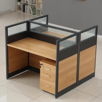 2 way office workstation (Brown)