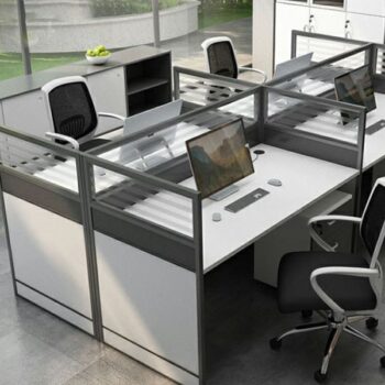 6-Way Modular Office Workstation - Image 4