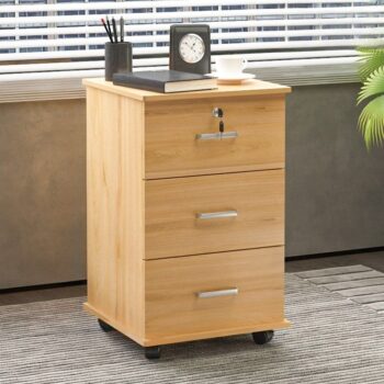 3-Drawer Lockable Mobile Pedestal - Image 2