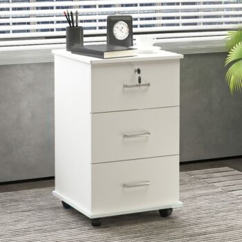 3-Drawer Lockable Mobile Pedestal - Image 3