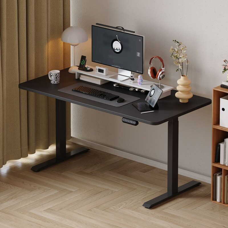 Adjustable height electric desk