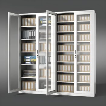 Full-glass metallic display cabinet - Image 4