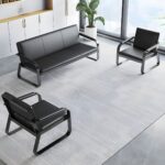 5-Seater Leather Reception Sofa