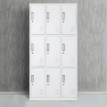 9 Locker Office Filing Cabinet
