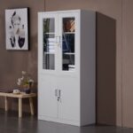New 2-Door metallic office cabinet.