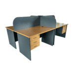4-way office modular wooden workstation