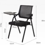 Foldable mesh back study chair