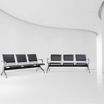 3-link padded office reception bench - Image 2