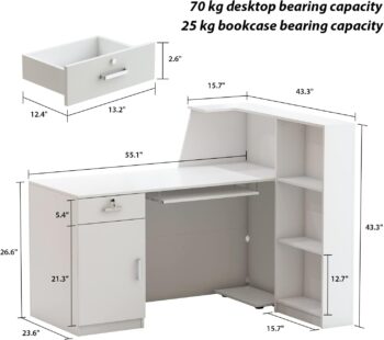 L-shaped reception desk - Image 3