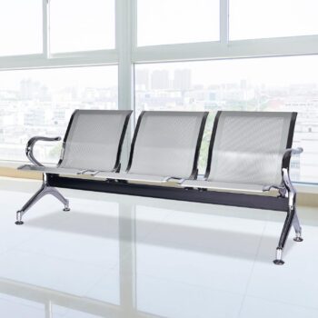 5-Seater metallic waiting bench - Image 3