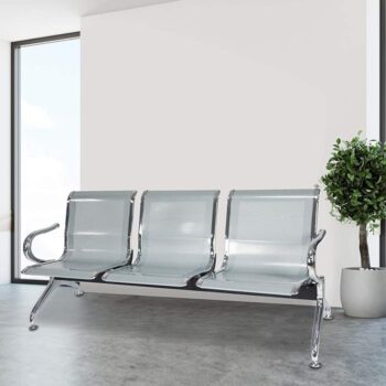3-seater reception waiting bench - Image 4