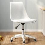 Swivel eames plastic white chair