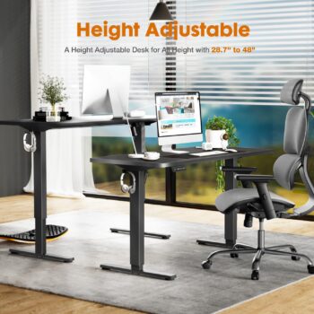 Adjustable height computer desk - Image 4