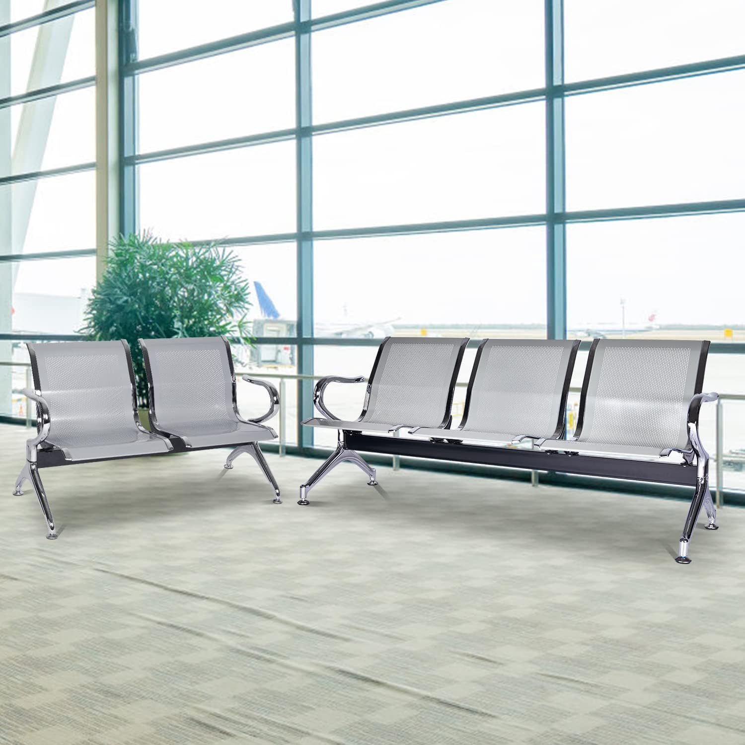 71bRIjU3VtL._AC_SL1500_.jpg 5-Seater metallic waiting bench - Image 1