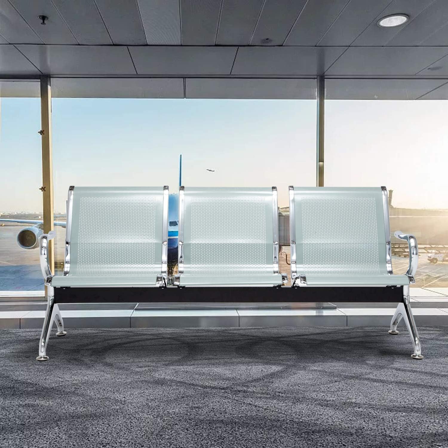 71c3iOuUjRL._AC_SL1500_-1.jpg 3-seater reception waiting bench - Image 1