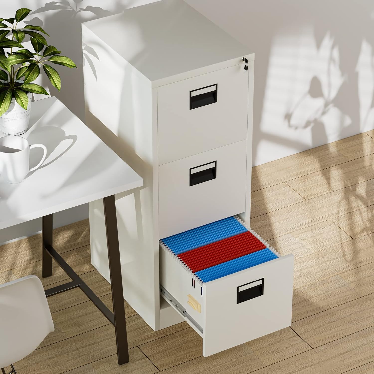 71p9rMJa6BL._AC_SL1500_-1.jpg 3-drawer office file cabinet - Image 1