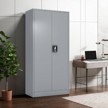 Metal Storage Cabinet with 5 Shelves - Image 3