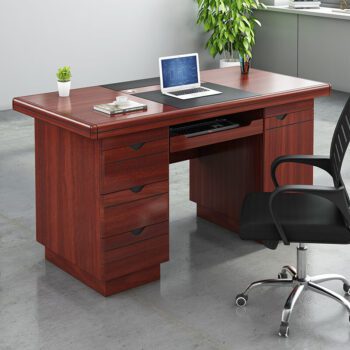 Executive Office Table with Drawers - Image 2