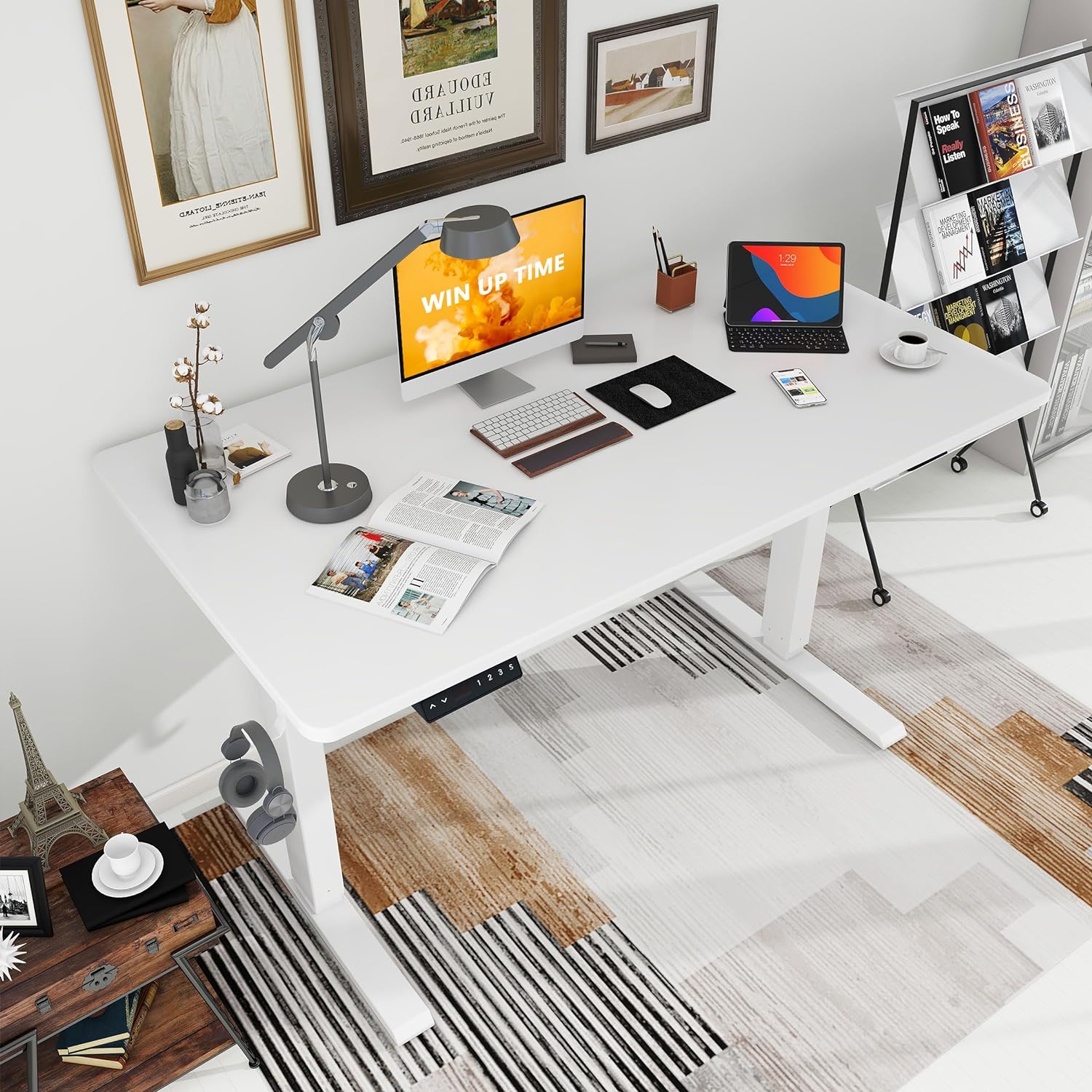 91U8VT6T3oL._AC_SL1500_.jpg Height adjustable electric desk - Image 1