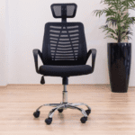 Headrest high-back office seat