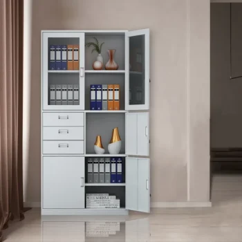 Two door office metallic safe cabinet