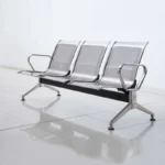 3-link metallic office waiting bench