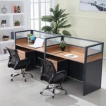 Straight two way modular office workstation