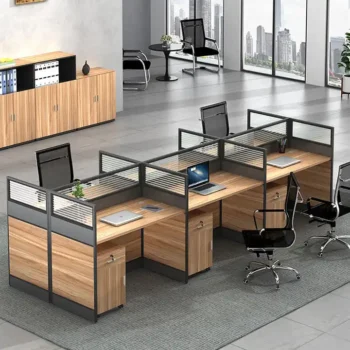 Six Way Modular Office Workstation