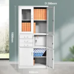 Two door office cabinet with safe