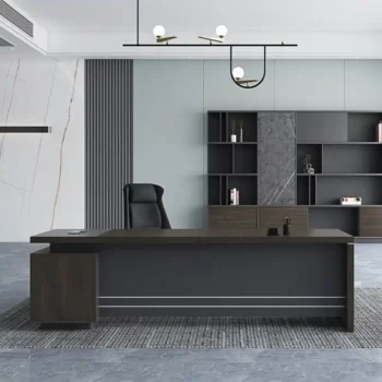 1800mm mahogany executive office desk - Image 3
