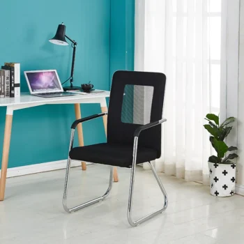 Mesh-back office waiting visitor seat