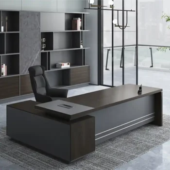 1800mm mahogany executive office desk - Image 2