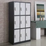 9-Locker industrial steel cabinet