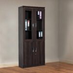 2-door wooden executive bookcase
