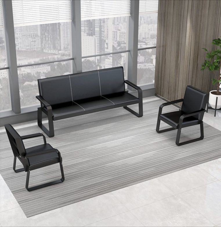 Modern-Design-Public-Seating-Office-Sofa-Chair-Leather-Sofa-Office-Furniture.jpg 5-Seater corporate comfort sofa - Image 1