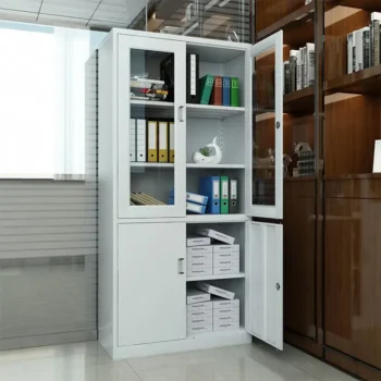 Two door metallic office storage cabinet - Image 2