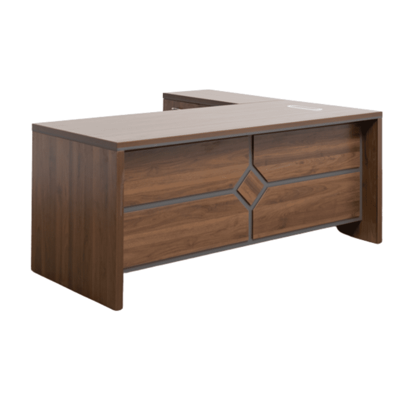 L-Shaped Executive Office Desk